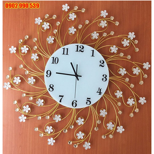 Đồng hồ treo tường dây hoa nghệ thuật