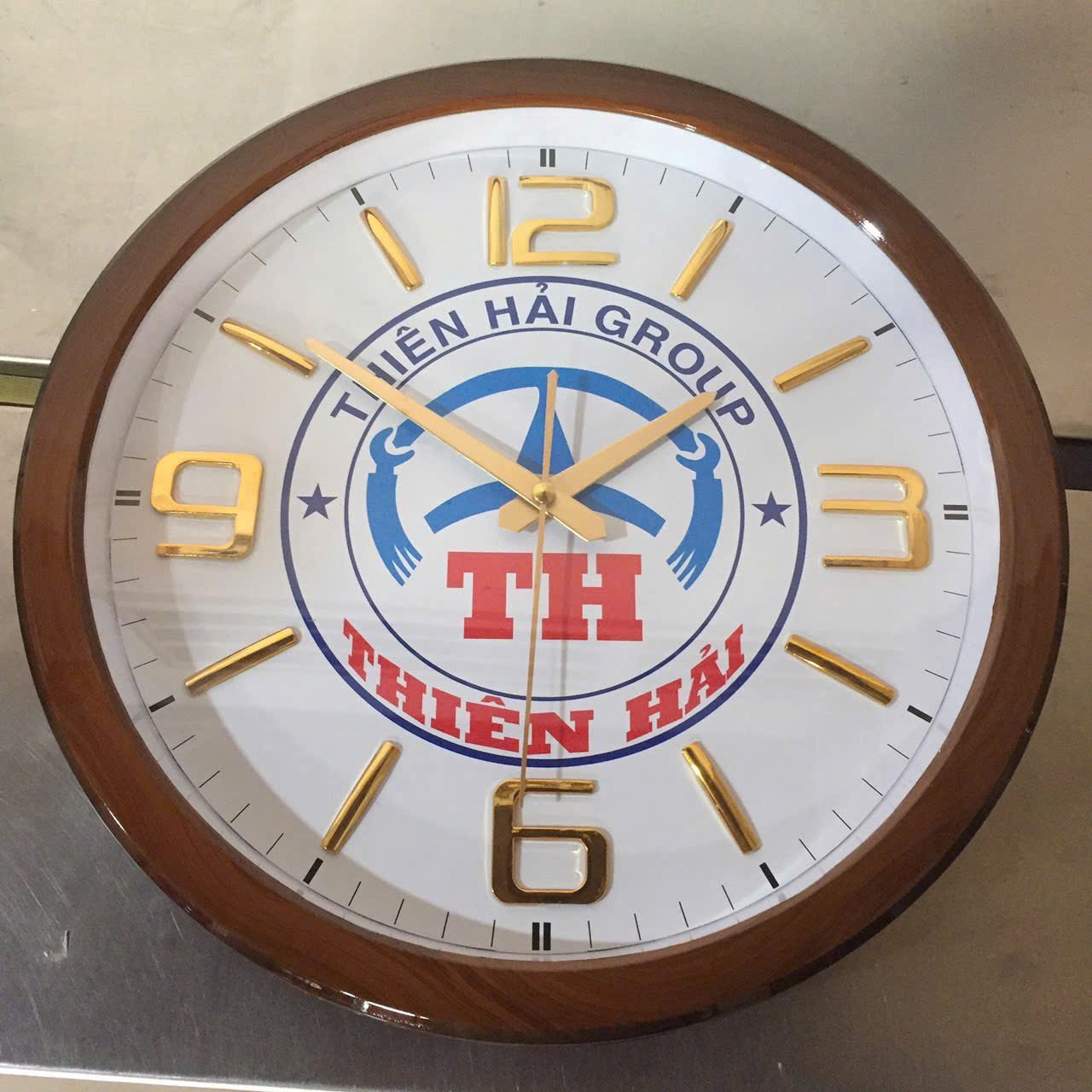 Đồng Hồ Treo Tường In Logo Thương Hiệu