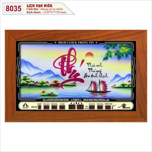 Đồng Hồ Treo Tường Lịch Vạn Niên TT8035-2