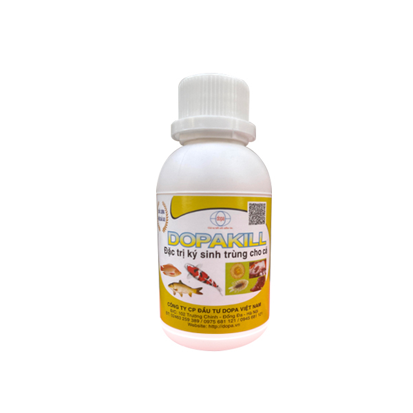 DOPA KILL LỌ 100ML Thuốc Thủy Sản Đặc Trị Trùng Mỏ Neo Ký Sinh Cá Nuôi Cá Cảnh