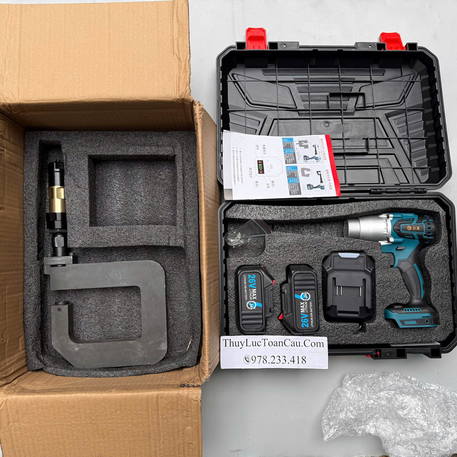 Máy đột lỗ tôn xà gồ C model CZ-150 họng sâu 150mm, họng cao 74mm  - Hình ảnh kiện hàng đóng gói.