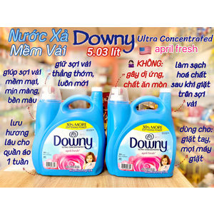 Nước Xả Mềm Vải Vóc Downy Ultra April Fresh 5.03 lít 🇺🇸