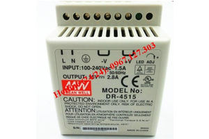 MEAN WELL DINRAIL DR-4505, DR-4512, DR-4515, DR-4524