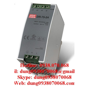 Nguồn MEAN WELL DR-75-12, DR-75-24, DR-75-48