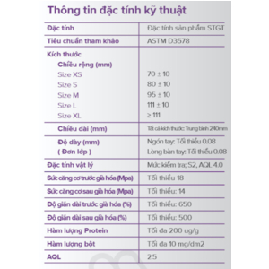 Găng tay y tế SGLOVE Có bột