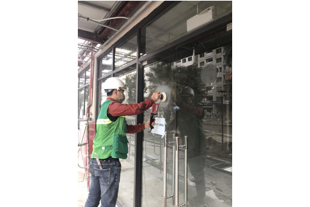 Dự án phục hồi kính trầy xước tại tòa khu Vinhome Ocean Park