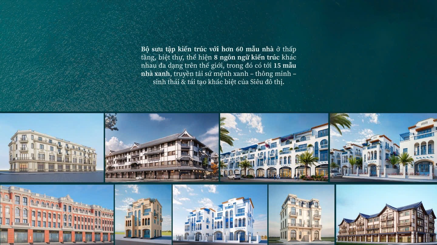 Đa dạng loại hình sản phẩm tại Vinhomes Green Paradise Cần Giờ