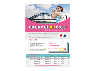 DU HỌC HÈ ÚC 2023 - ĐI ĐỂ BIẾT, TRẢI NGHIỆM ĐỂ LỚN