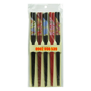 Đũa 5 Đôi Gỗ Shinwa (22.5cm)