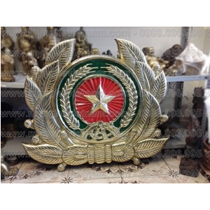 Đúc huy hiệu công an, công an hiệu, logo ngành công an, cảnh sát, kt 75x88cm