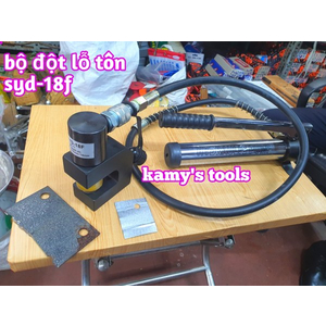 Dụng cụ đột lỗ tôn thủy lực đục lỗ thang máng cáp máng điên SYD-18F 6mm-18mm họng sâu 40mm