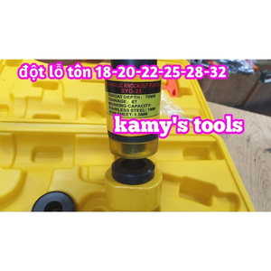Dụng cụ đột lỗ tôn thủy lực đục lỗ thang máng cáp máng điên syd-25 với 6 bộ khuôn đột 18-32mm