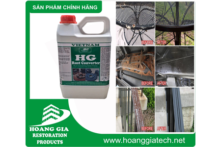 Dung dịch biến đổi Rỉ Sắt HG RUST CONVERTER 2000ML