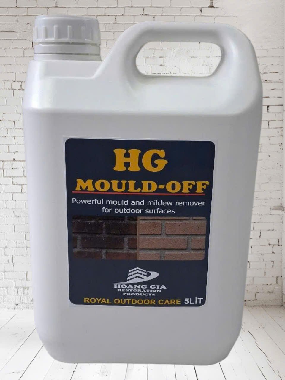Dung dịch tẩy mốc mái ngói, gạch tường HG MOULD-OFF™ 5 LÍT
