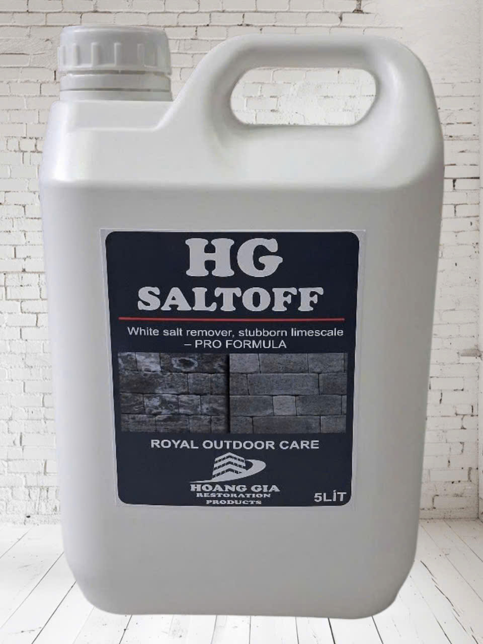 DUNG DỊCH TẨY MUỐI TRẮNG, CẶN VÔI MẠNH HG SALTOFF 5000ML