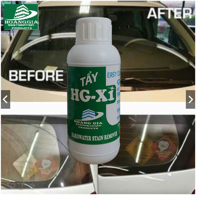 Dung dịch tẩy ố kính xe - HG X1 HARDWATER STAIN REMOVER for Car 250 ML