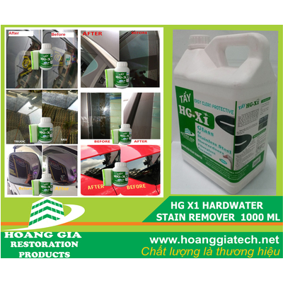 DUNG DỊCH TẨY Ố KÍNH XE - HG X1 HARDWATER STAIN REMOVER for Car 5000 ML