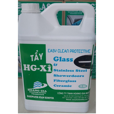 Dung dịch tẩy ố kính xe - HG X1 HARDWATER STAIN REMOVER for Car 5000 ML