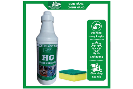 Dung dịch tẩy rỉ làm bong rỉ HG Surface Rust Removol 1000ml