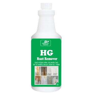Dung dịch tẩy rỉ mốc ố vàng trên sang đá bóng kính, đá nhân tạo HG Rust Removol 1lít