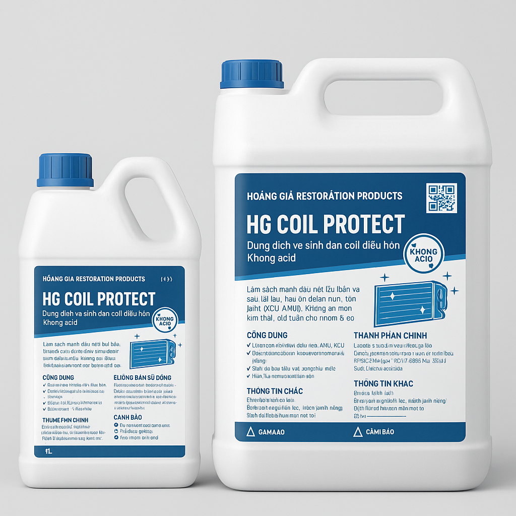 Dung dịch vệ sinh dàn coil điều hòa – Không acid HG COIL PROTECT™