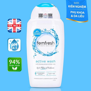 Dung dịch vệ sinh phụ nữ cao cấp năng động Active wash 250ml - Femfresh 1