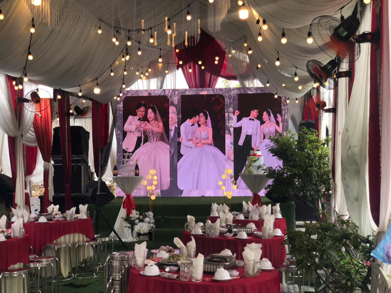 Dùng màn hình led trong ngày cưới thêm ý nghĩa và sang trọng