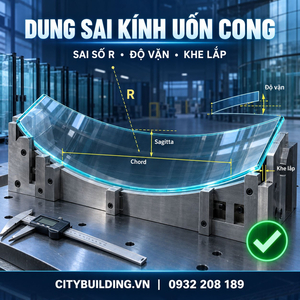 Dung sai kính uốn cong: Sai số bán kính R, độ vặn, méo quang và khe lắp