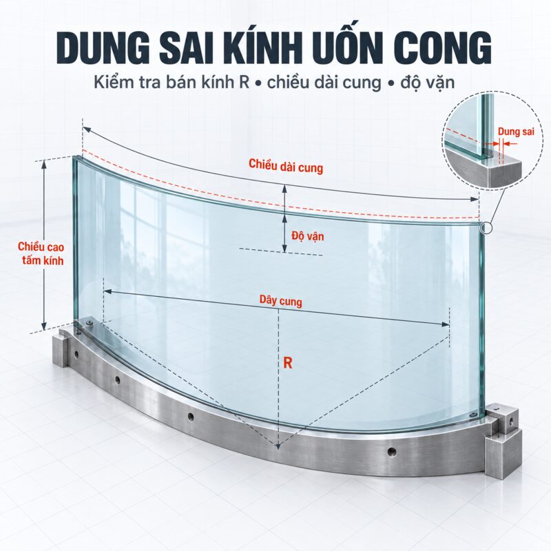 Dung Sai Kính Uốn Cong Là Gì? Tiêu Chuẩn Kiểm Tra Kính Cong