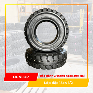 Bánh đặc xe nâng hiệu Dunlop size 15x4.5-8