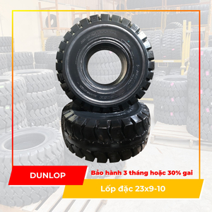 Bánh đặc xe nâng hiệu Dunlop size 23x9-10