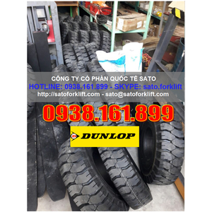 Bánh đặc xe nâng hiệu Dunlop size 250-15/7.0