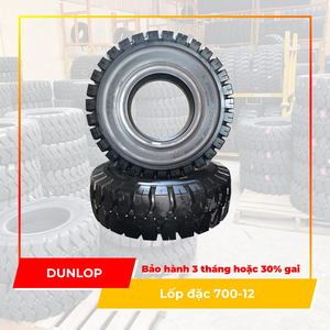 Bánh đặc xe nâng hiệu Dunlop size 700-12