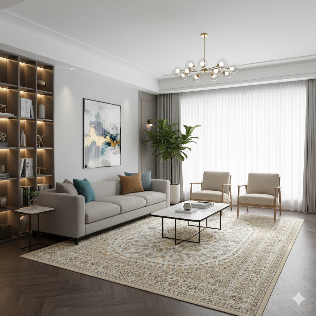 THẢM DỆT CỔ ĐIỂN CAO CẤP- GO-MOUSSE E_2203