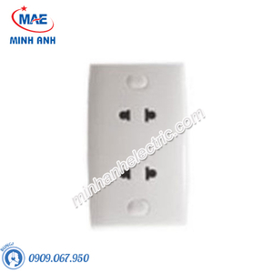 Bộ ổ cắm đôi 2 chấu 16A-Series S-Classic 30 - Model E426UST2CB_G19
