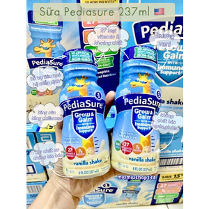 SỮA NƯỚC PEDIASURE GROW & GAIN HƯƠNG VANI 237ml x 24 chai 🇺🇸