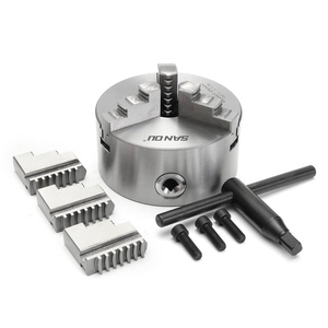 Mâm cặp 3 chấu K11-125 đường kính 125mm, đầu kẹp máy tiện 1 tấc 25,mâm cặp máy tiện, lato máy tiện, mâm cặp tự định tâm.