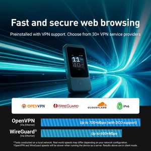 GL-Inet Mudi 7 (GL-E5800) | 5G NR Tri-band Wi-Fi 7 High-speed VPN, OpenVPN-DCO, Dual SIM Dual Standby, battery Up to 13.5hrs Run Time Travel Router