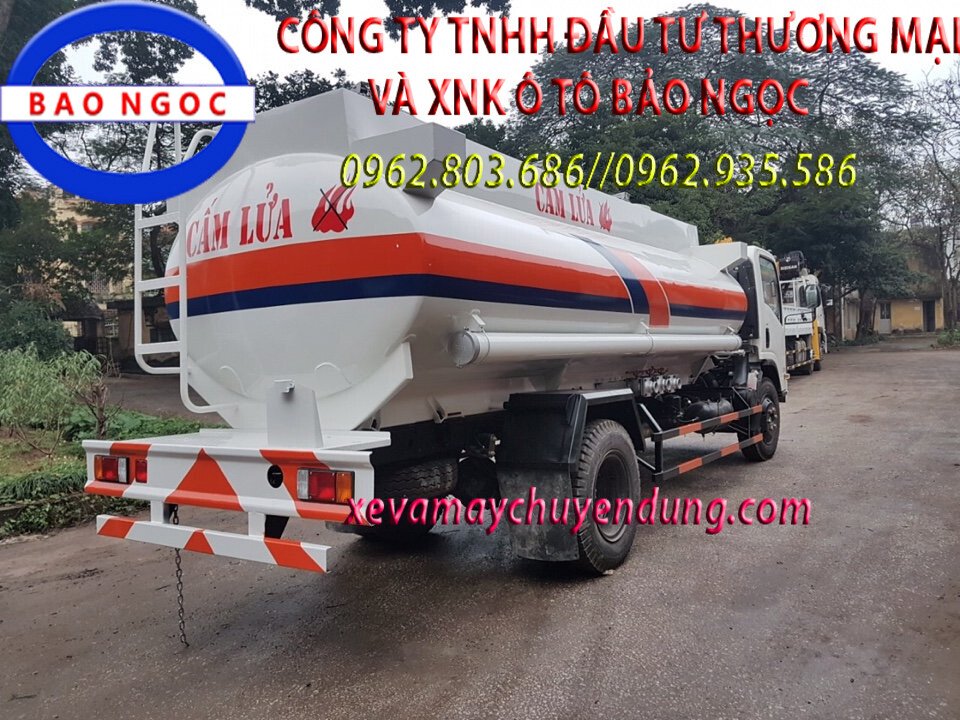 Xe chở xăng dầu 11 khối isuzu Vĩnh Phát