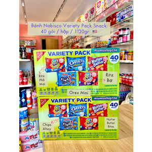 Bánh Nabisco Variety Pack Snack hộp 40 gói trọng lượng 1120gr 🇺🇸