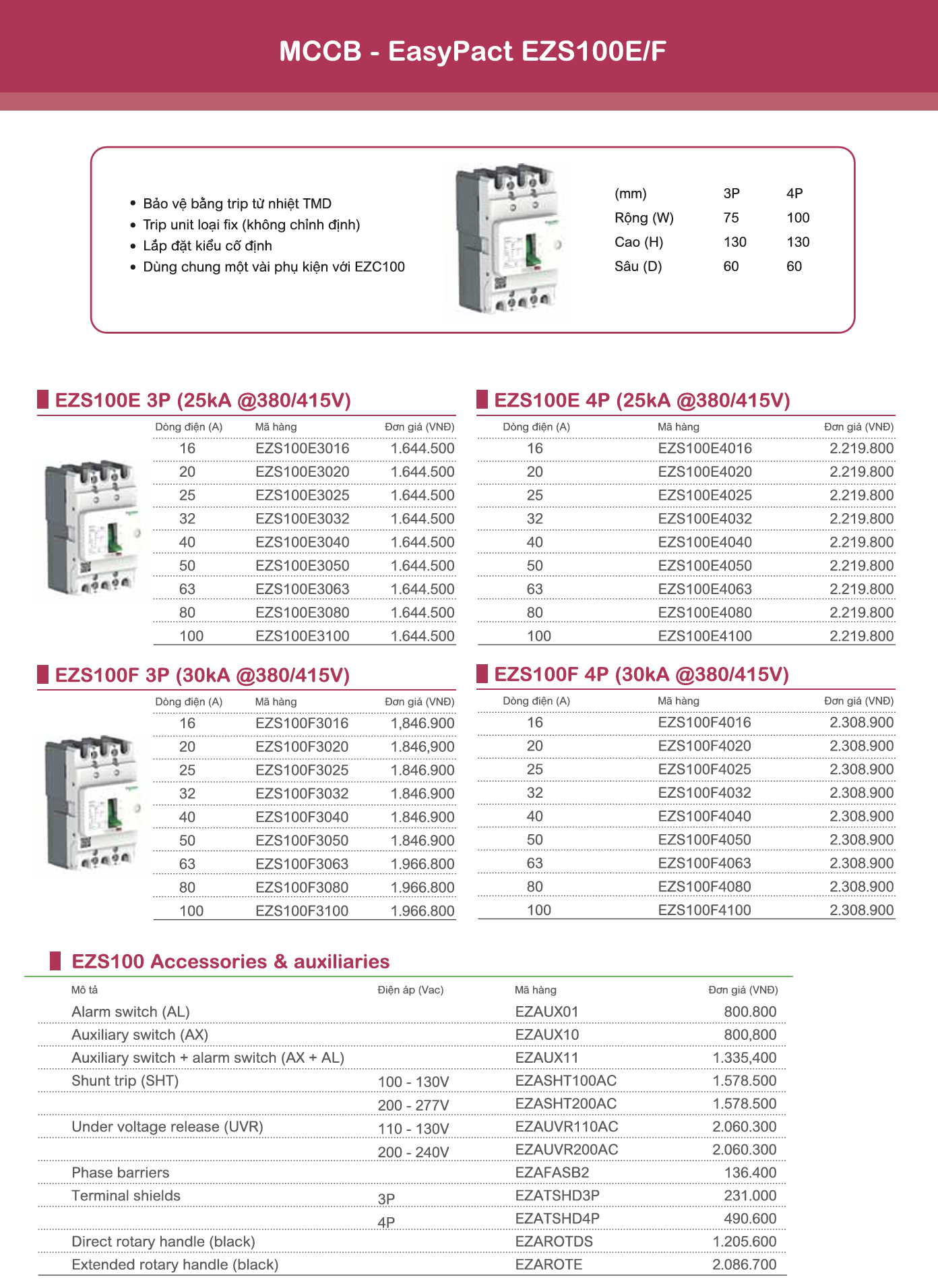Khởi động từ Schneider EasyPact TVS