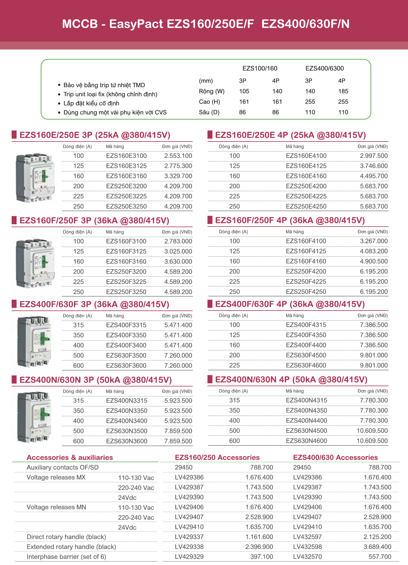 Khởi động từ Schneider EasyPact TVS