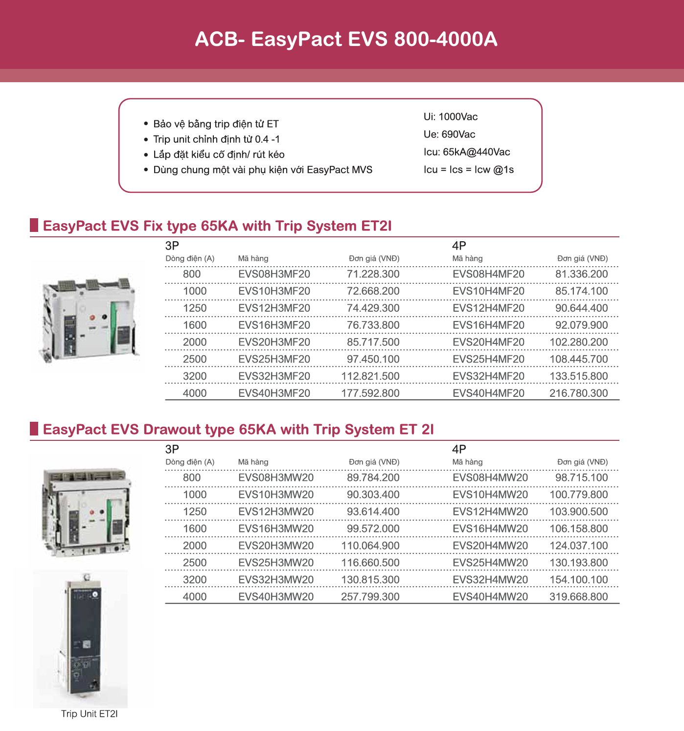 Khởi động từ Schneider EasyPact TVS