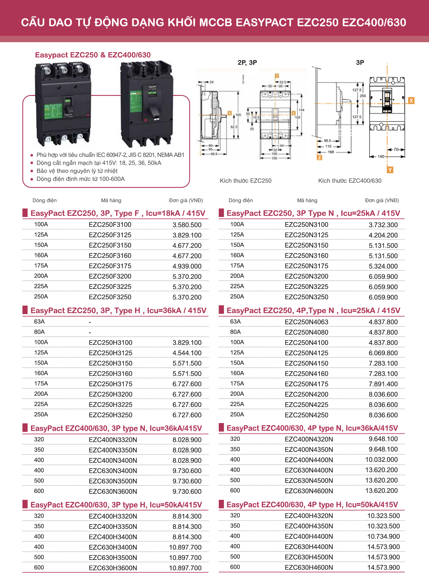 Khởi động từ Schneider EasyPact TVS