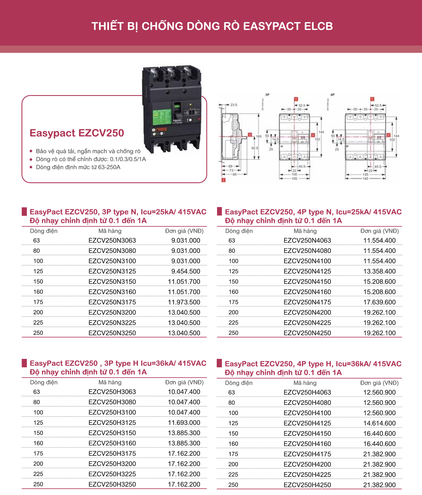 Khởi động từ Schneider EasyPact TVS