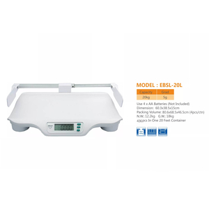 Cân điện tử cho bé sơ sinh kèm thước đo chiều cao EBSL-20L