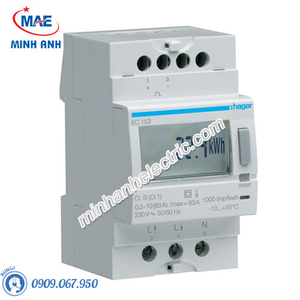 Timer 24h Hager - Model EC152 dòng Push Button