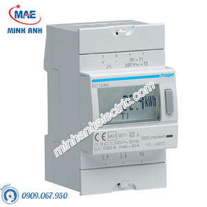 Timer 24h Hager - Model EC154M dòng Push Button