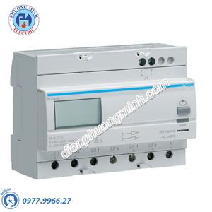 Timer 24h Hager - Model EC365B dòng Push Button