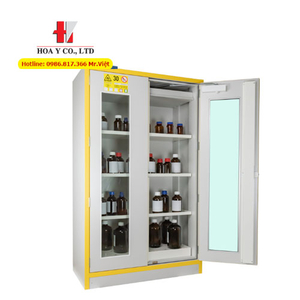 Ecosafe 3035PVE Tủ an toàn chứa hóa chất có khả năng chống cháy 30 phút 250 lít, EN14470-1, EN1363-1, EN16121, FM6050